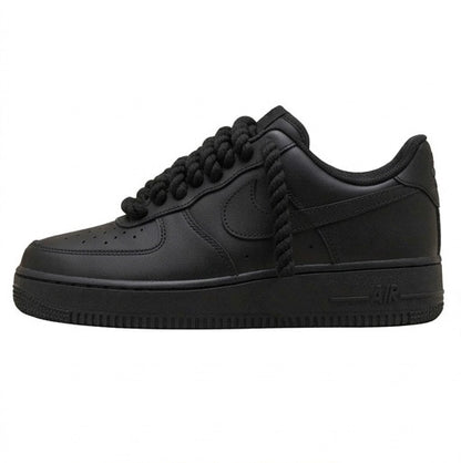Custom Rope Lace Sneaker Service (Black Airforce 1)