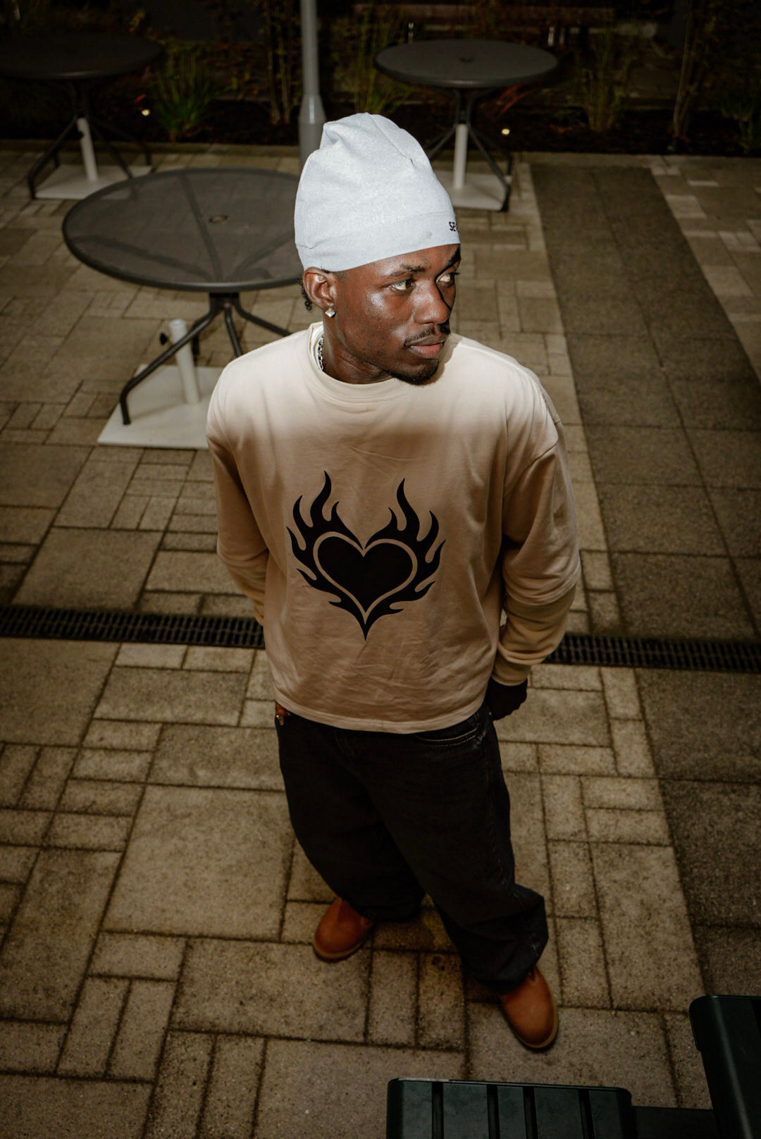 Seventeenth Flame Heart Cropped Tee