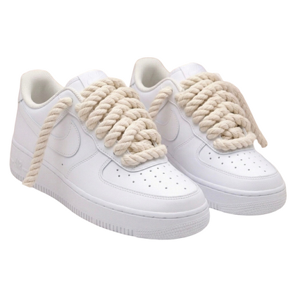 Custom Rope Lace Sneaker Service (White Airforce 1)