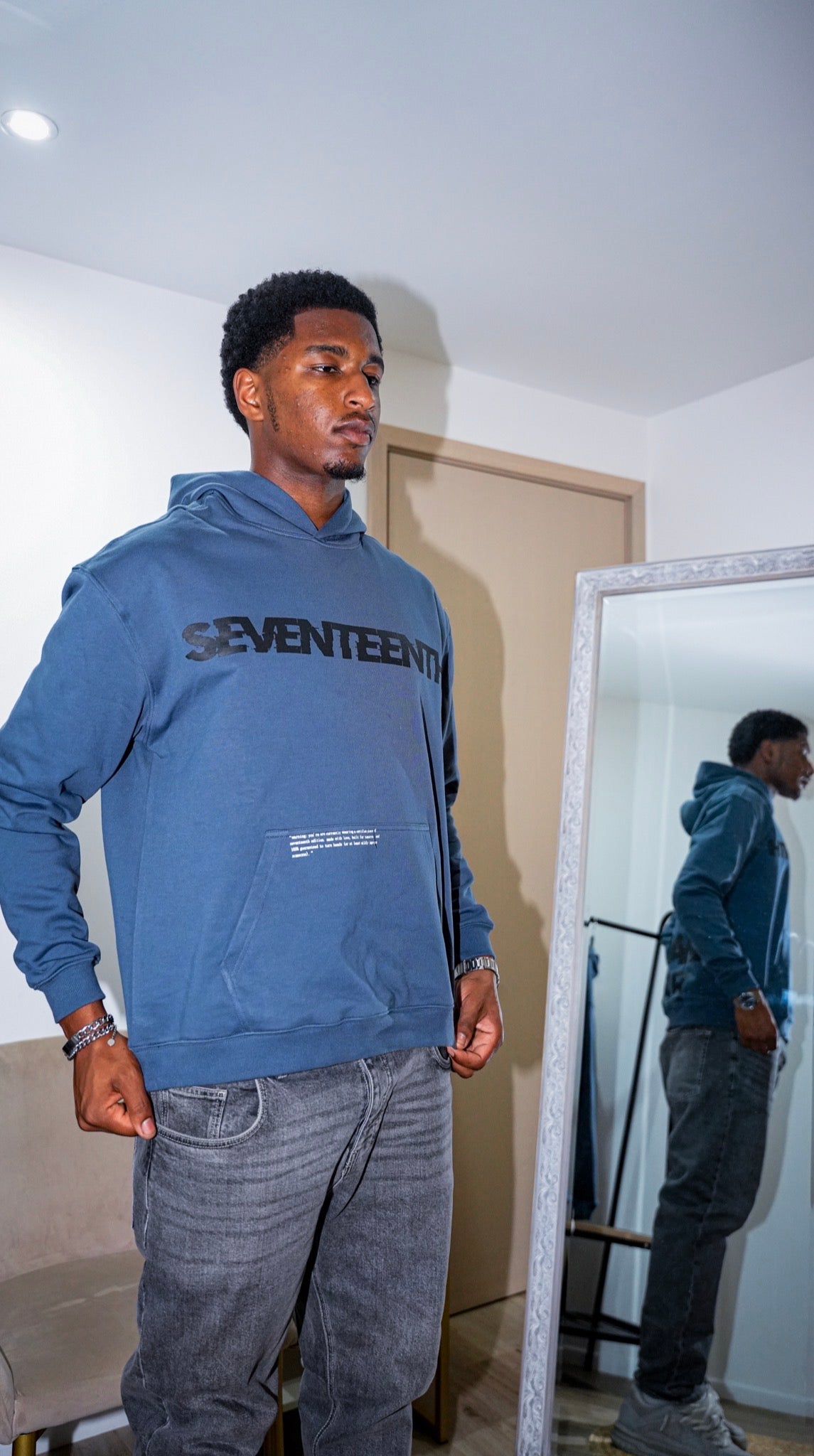 Seventeenth Blue Hoodie