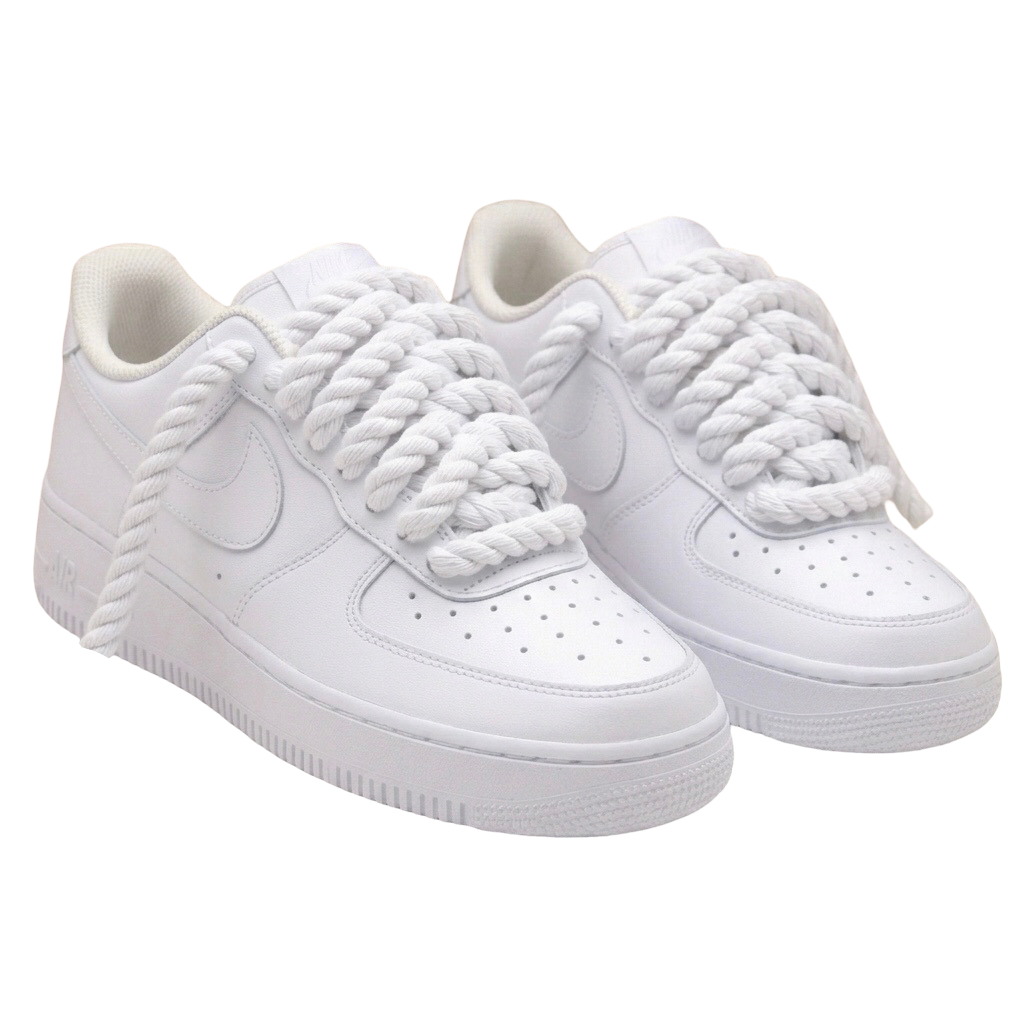 Custom Rope Lace Sneaker Service (White Airforce 1)