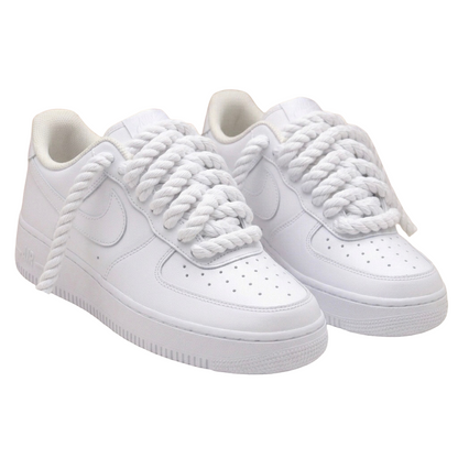 Custom Rope Lace Sneaker Service (White Airforce 1)