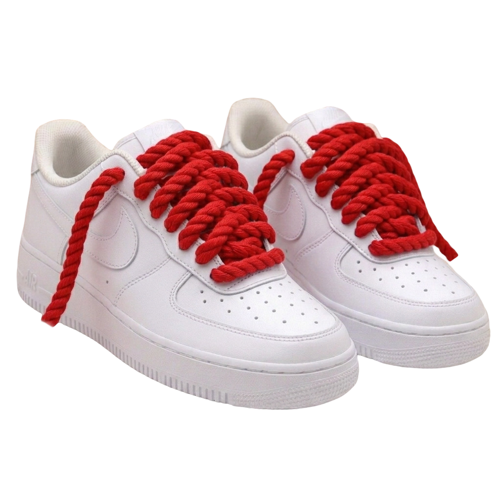 Custom Rope Lace Sneaker Service (White Airforce 1)